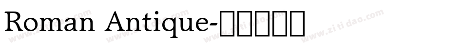 Roman Antique字体转换